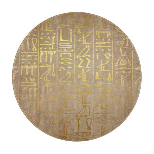 För Hieroglyphicspapper för vintage guld-