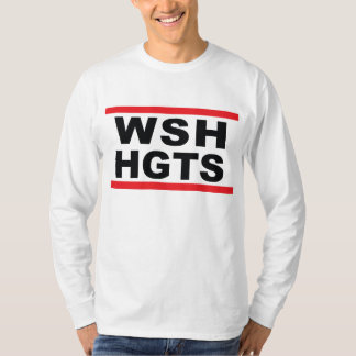 För hip hoplångärmad för WSH HGTS utslagsplats T-shirt