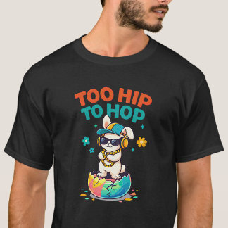 För hippa för att hoppa Kanin Konstverk T Shirt