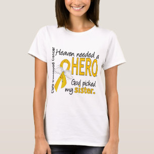 För hjältesyster för himmel nödvändig cancer t-shirt