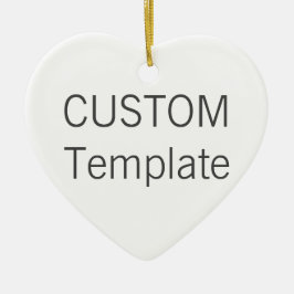 För HJÄRTAjulgran för beställnings- vit keramisk Julgransprydnad Keramik