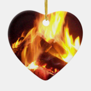 För hjärtor julprydnad Afire Julgransprydnad Keramik