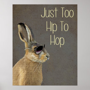 För hög till Skutt Grått Poster