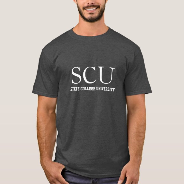 För högskolauniversiteten för SCU statlig skjorta Tee Shirt (Framsida)