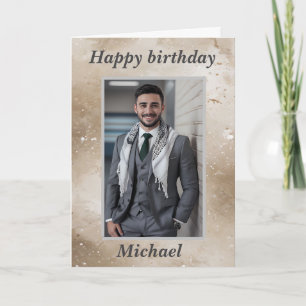 För honom Photo Grattis på födelsedagen Önskemål B Helgkort
