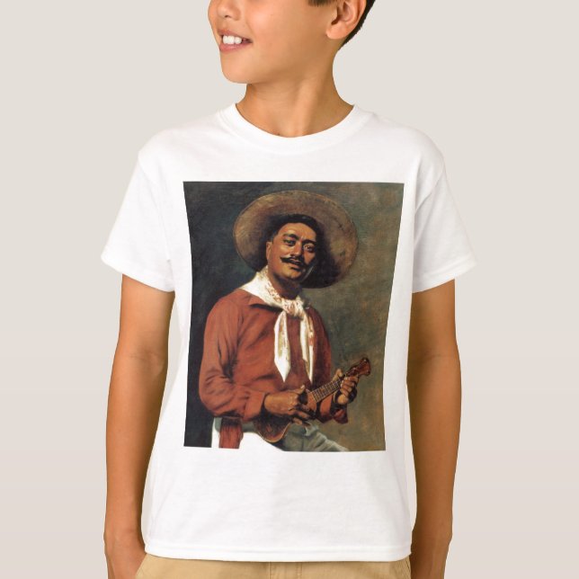 För Hubert Vos "för hawaiansk trubadur" - T-tröja T-shirt (Framsida)
