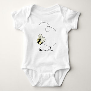 För humlababy för gulligt bi lycklig ranka tee shirt