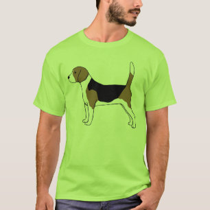För hundhund för Beagle gullig kall hund Tee Shirt