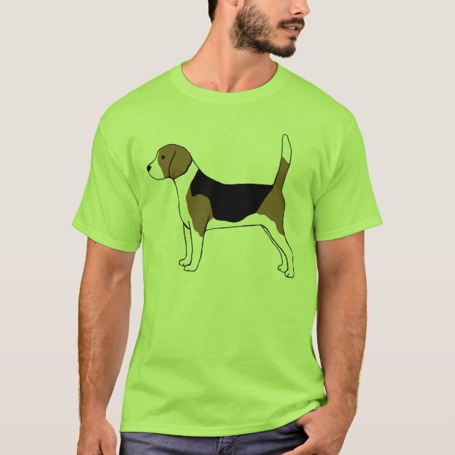 För hundhund | för Beagle | gullig kall hund Tee Shirt (Framsida)
