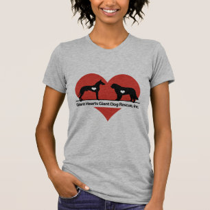 För hundrädding för jätte- hjärtor jätte- lo tee shirt