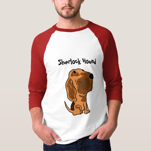 För hundspårhund för BZ Sherlock skjorta T-shirt (Framsida)