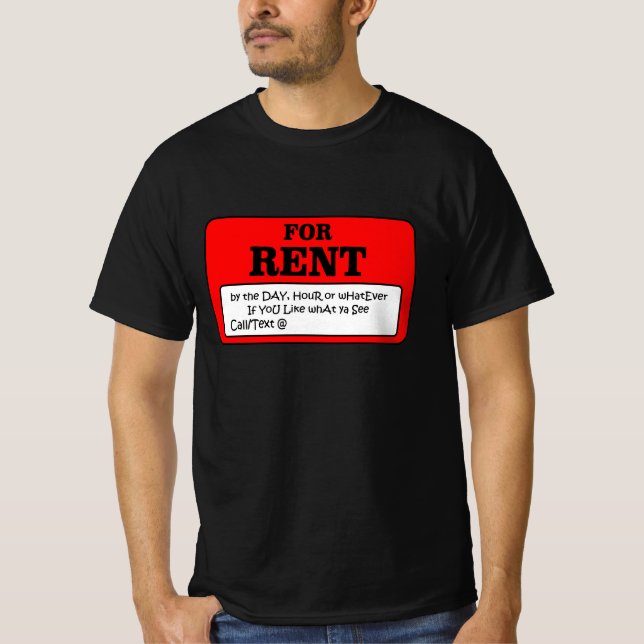 För hyra t shirt (Framsida)