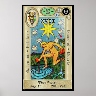 ~ för Ifdawn Deepdream Tarot nyckel 17 stjärnan Poster