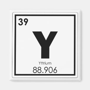 För inslagsymbol för Yttrium kemisk formel för Magnet