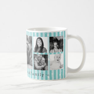 För Instagram för anpassningsbar 9 Collage foto Kaffemugg
