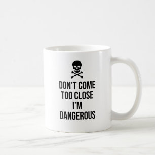 För inte tätt citationstecknet för slogan för kaffemugg