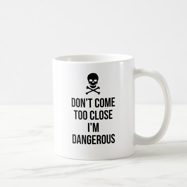 För inte tätt citationstecknet för slogan för kaffemugg (Höger)
