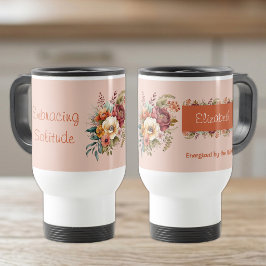 För introverters ensamhet blommande orange resemugg