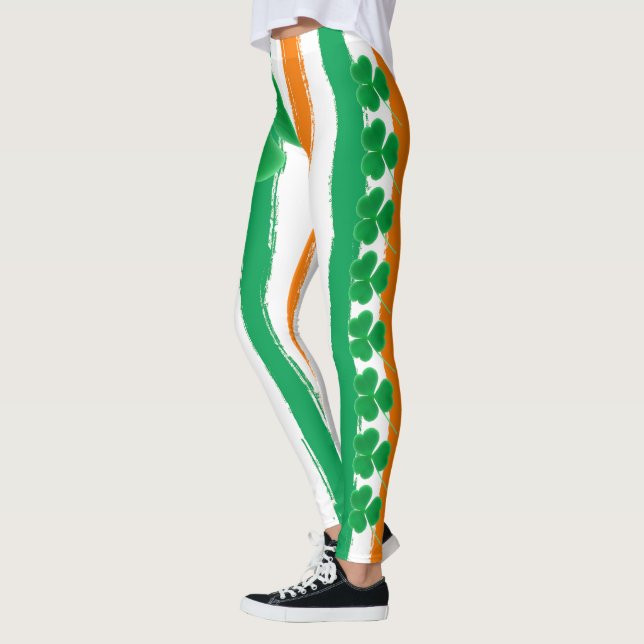 För irländaregrönt för st patrick's day | leggings (Vänster)