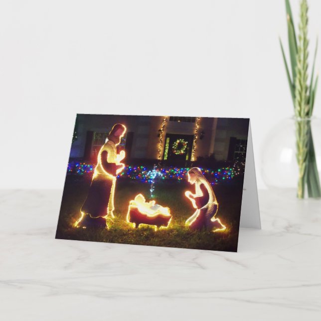 För Isaiah för NativityMangerplats julkort 9:6 Helgkort (Framsida)