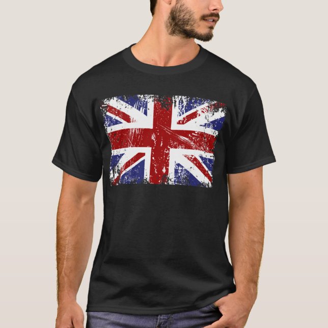 För jackPunk för brittisk flagga facklig Grunge Tee Shirt (Framsida)