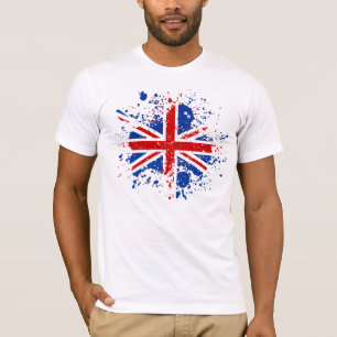 För jackstänk för UK facklig T-tröja för flag Tee