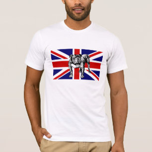 För jackUK för brittisk bulldogg facklig hund f T Shirt