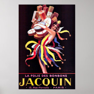 För Jacquin för Bonbons för LaFolie Des Poster