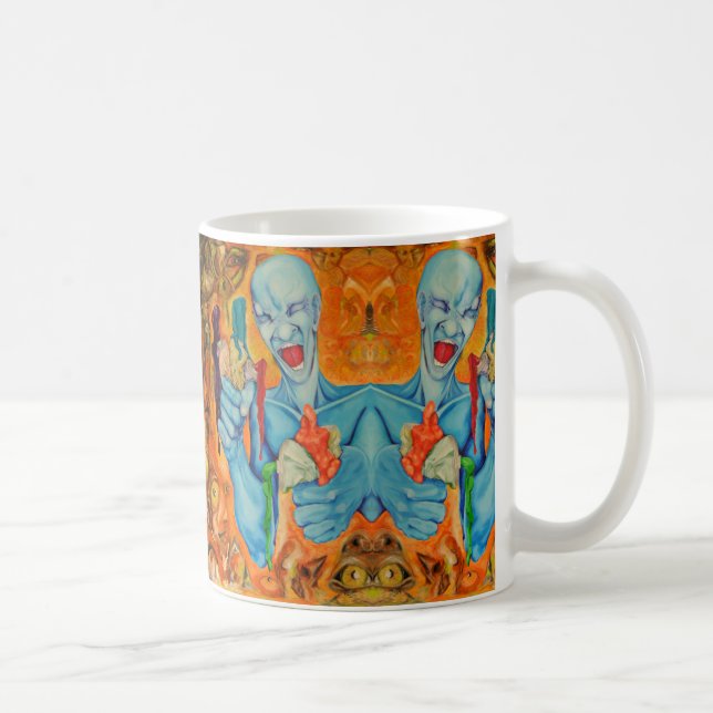 För jag är artist upprepa konst mugg (Höger)
