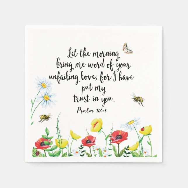 För jag har satt mitt förtroende för dig pappersservett (Framsidan)