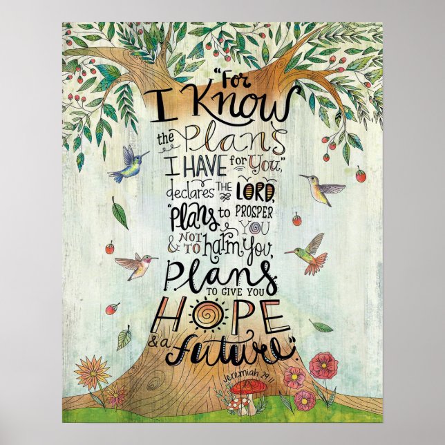 För jag känner till planen Hummingbird Poster (Framsidan)