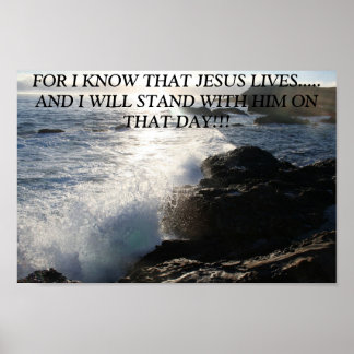 FÖR JAG VET ATT JESUS BOR.. RELIGIÖSA POSTER