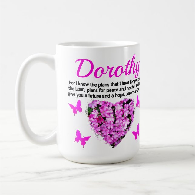 FÖR JAG VET PLAN-PERSONLIGEN JEREMIAH 29:11 KAFFEMUGG (Vänster)