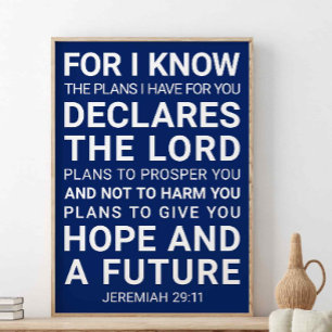 För jag vet vilka planer jag har för dig, Jeremiah Poster