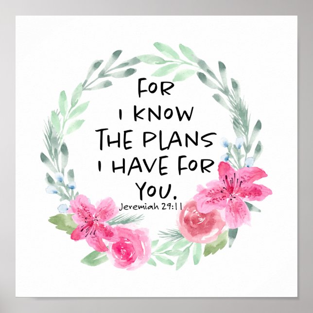 För jag vet vilka planer jag har för dig poster (Framsidan)