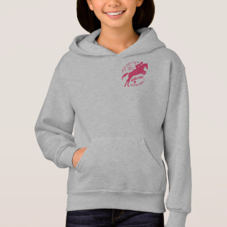 För jägarejumper för flickor rid- vit för Hoodie T Shirt