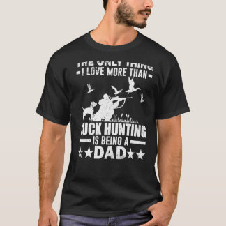 För jakt på Anka med Anka med Hund i Pappa T Shirt