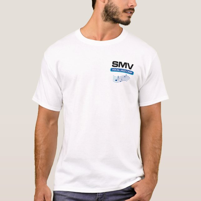 För Jazzläger för SMV röst- T-tröja T Shirt (Framsida)
