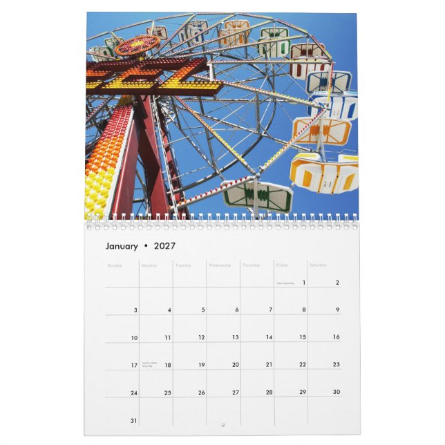 För Jersey för 2012 kalender sommar kust (Jan 2027)
