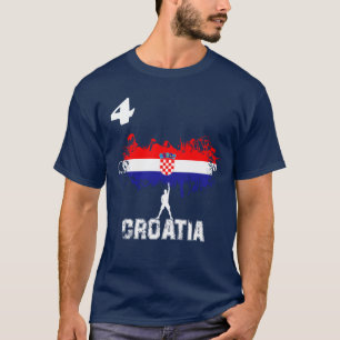 För Jersey för KROATIENT-tröjafotboll flagga vm T Shirt