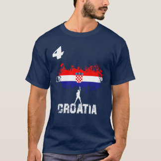 För Jersey för KROATIENT-tröjafotboll flagga vm T Shirt