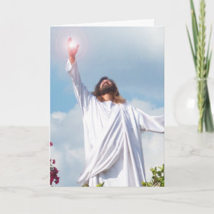 För Jesus för påskRessurected gud kort för