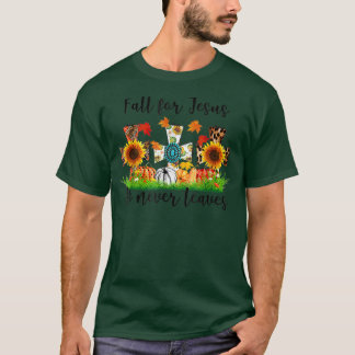 För Jesus Lämnar han aldrig kristet hösten Pr T Shirt