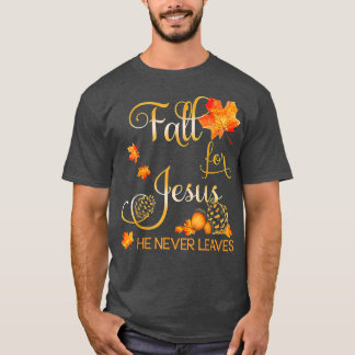 För Jesus Lämnar han aldrig kristet hösten Pr T Shirt