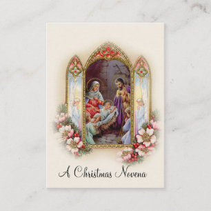 För Jesus Mary för julNativityNovena kort heliga