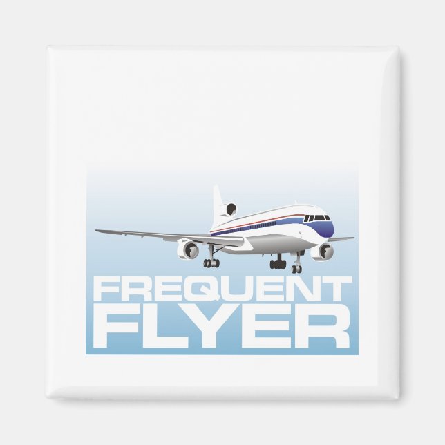 För jet-setter: Frequent flyer Magnet (Framsidan)