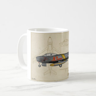 För jetkaffe för sabel F-86 mugg