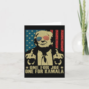 För Joe One for Kamala Funny Trump 2024 Kort
