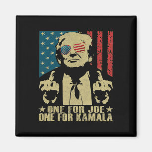 För Joe One for Kamala Funny Trump 2024 Magnet