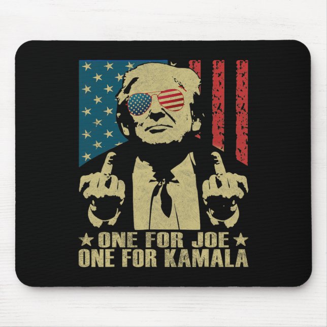 För Joe One for Kamala Funny Trump 2024 Musmatta (Framsidan)